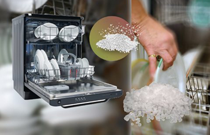 Первый запуск посудомоечной машины средство. Посудомойка Bosch соль. Соль для посудомоечной машины. Запуск посудомоечной машины.
